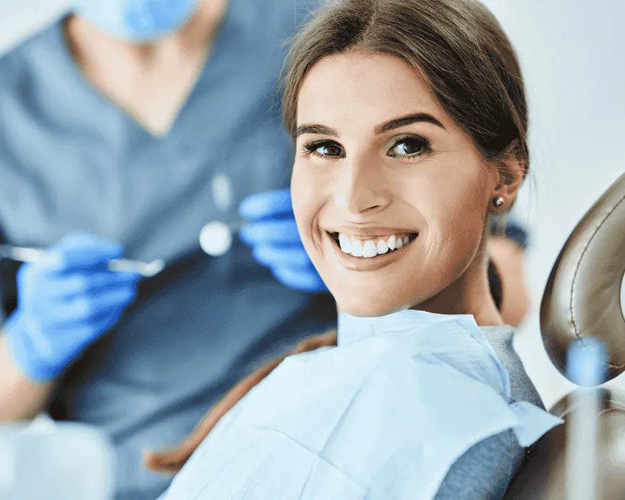 Dental tools prepared for a new patient visit
