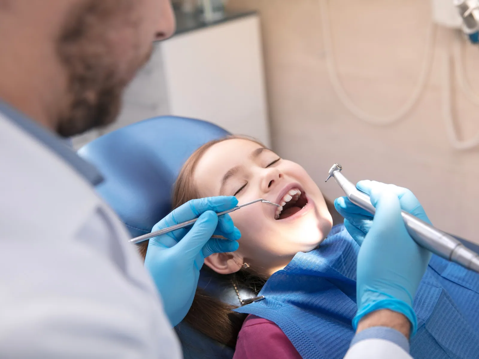 Pediatric dental cleaning for a child ages 5 and up in Woodridge